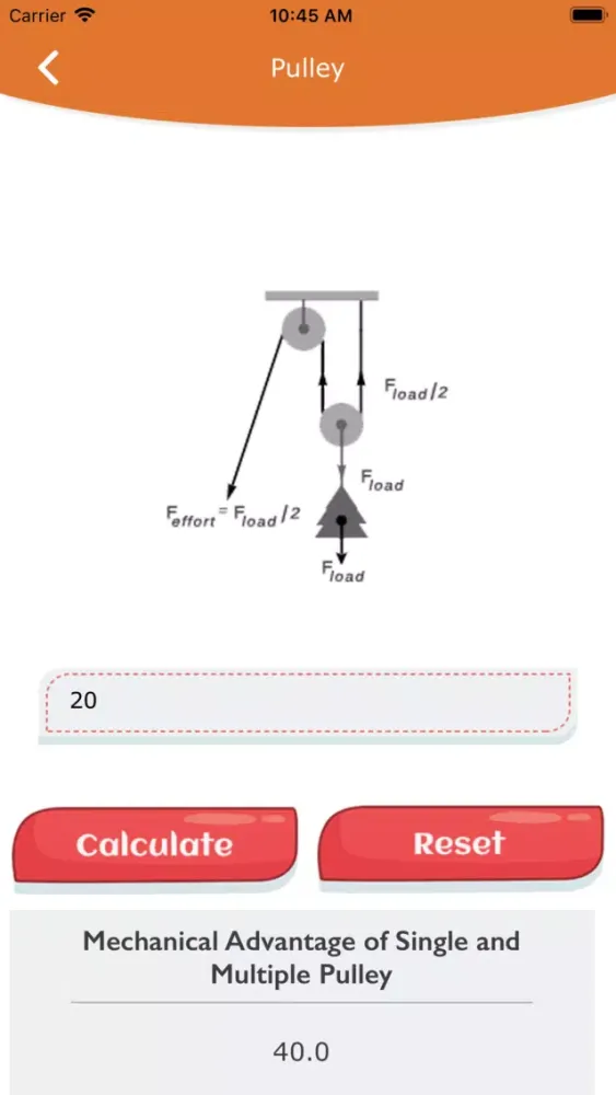Скриншоты Plane and Pulley Calc 2019
