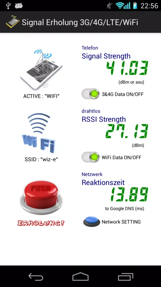 Captures d'écran de Signal Verbesserung 3G/4G/WiFi