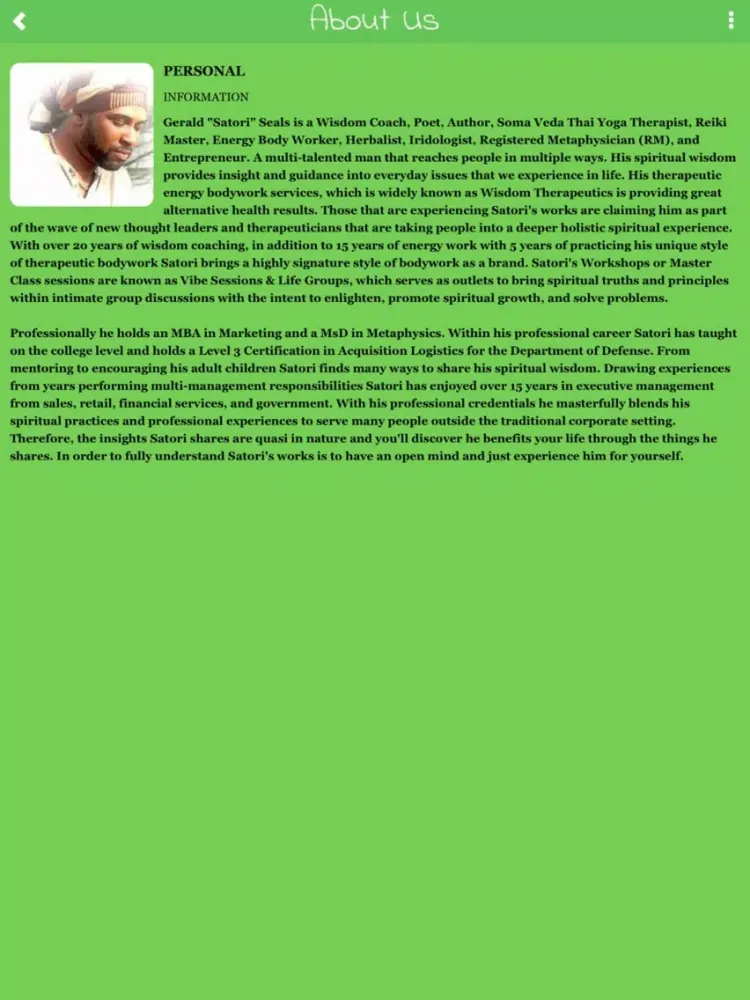 Satori Seals Wisdom App iPad  Screenshots