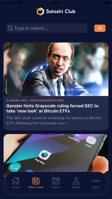 Capturas de pantalla de Satoshi Club