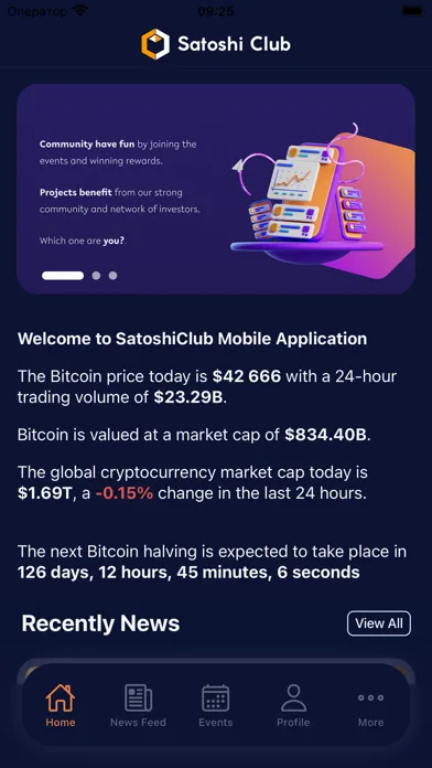 Capturas de pantalla de Satoshi Club