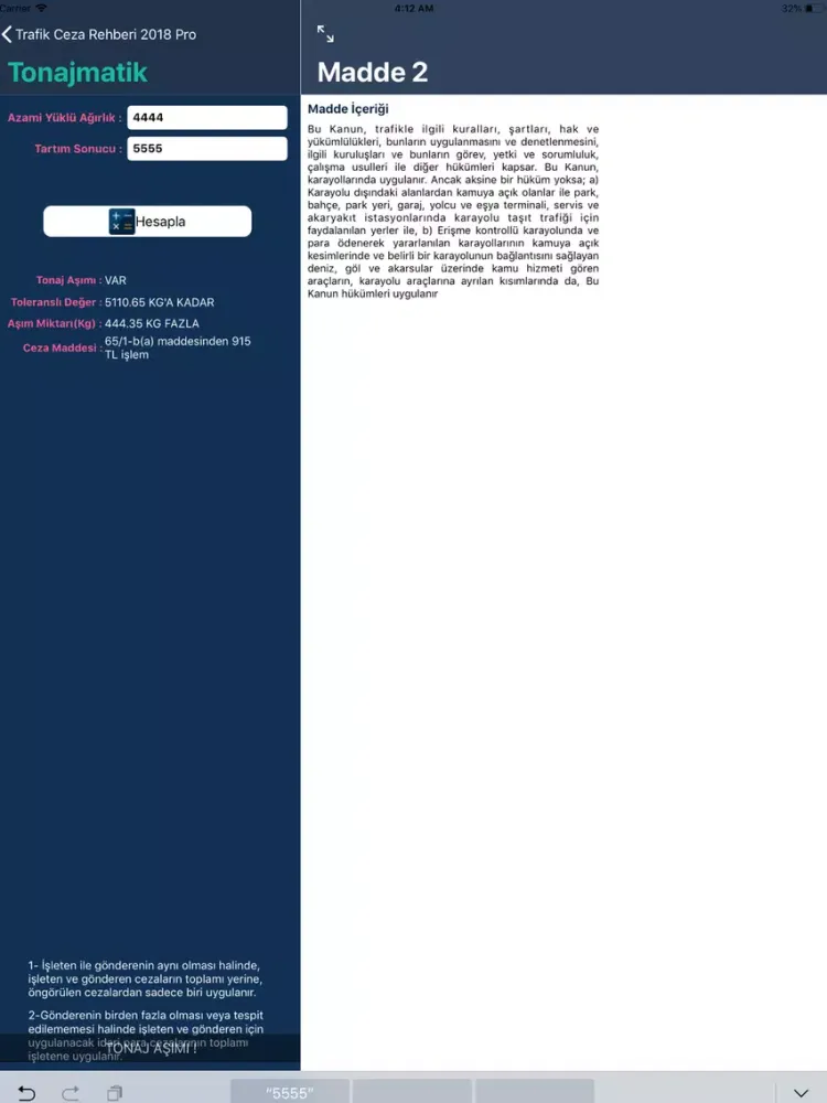 Trafik Ceza Rehberi 2022 Pro iPad  سکرین شاٹس