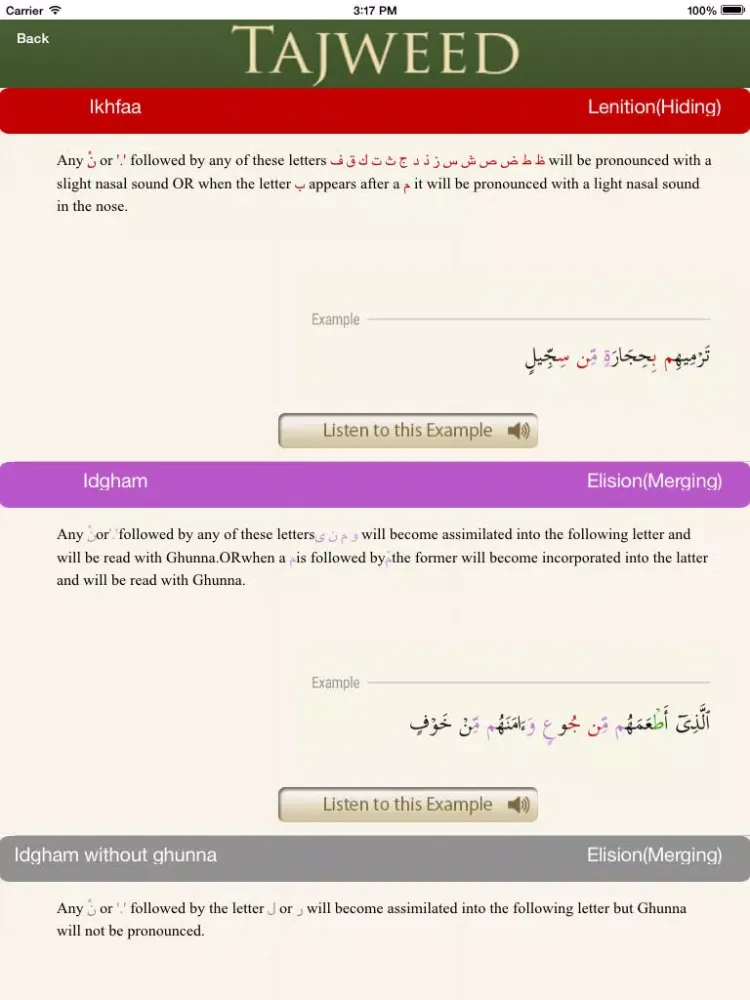 Capturas de pantalla de Surah Rahman - English Urdu Translation - Audio Recitation. iPad 