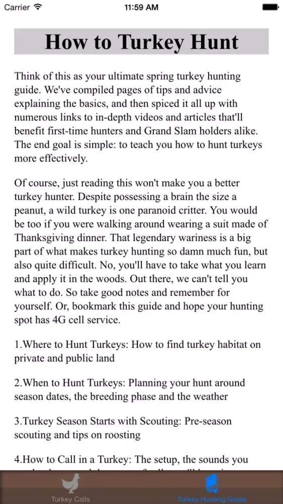 Screenshot di Turkey Hunting Calls Pro
