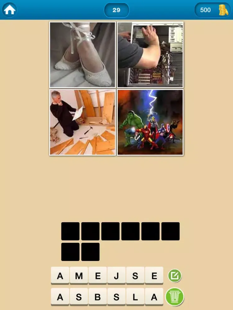 super word : guess whats in 4 pics iPad  سکرین شاٹس