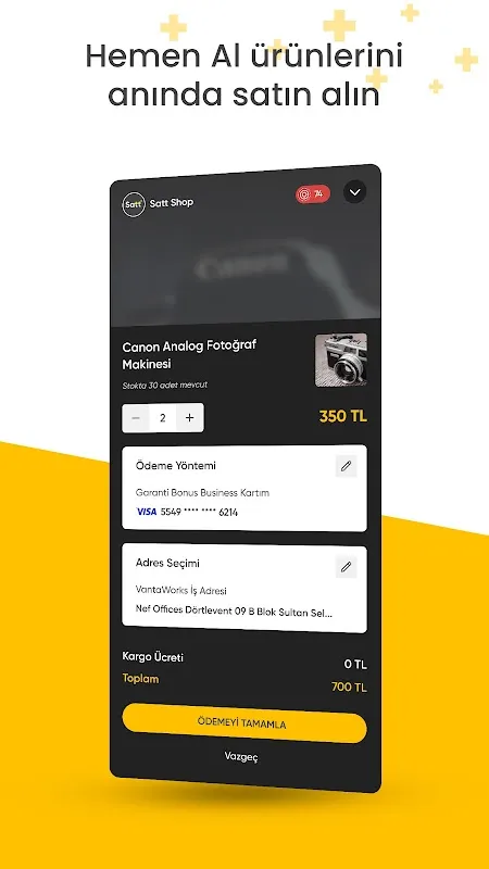 Captures d'écran de Satt: Canlı Yayında Alışveriş