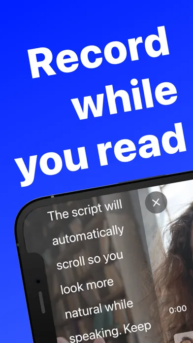 Capturas de tela do Teleprompter: Scripted Videos