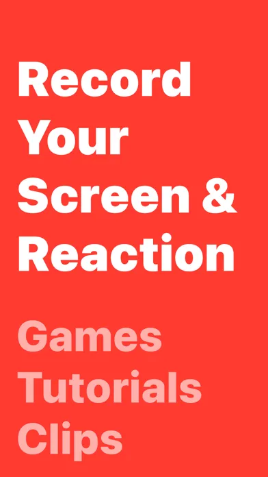 Tangkapan skrin Screen Recorder Face Cam React
