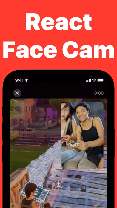 Tangkapan skrin Screen Recorder Face Cam React