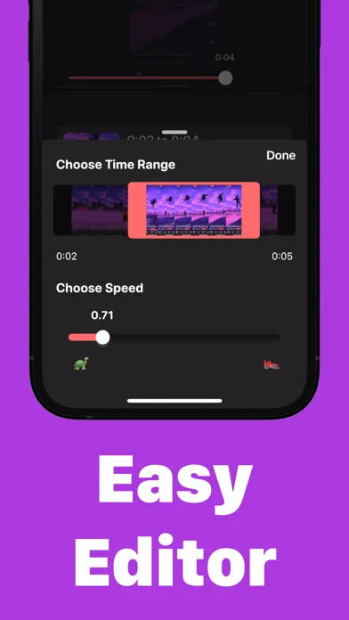 Capturas de tela do Slow Motion Video Speed Editor