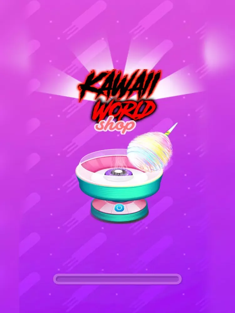 Tangkapan skrin Kawaii World Cotton Candy iPad 