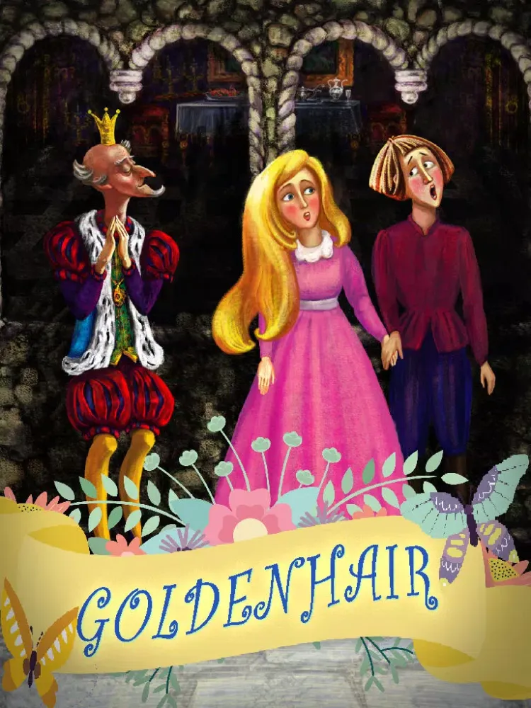 Golden Hair Fairy Tale - The Library of Classic Bedtime Stories for Kids Full iPad  Screenshots