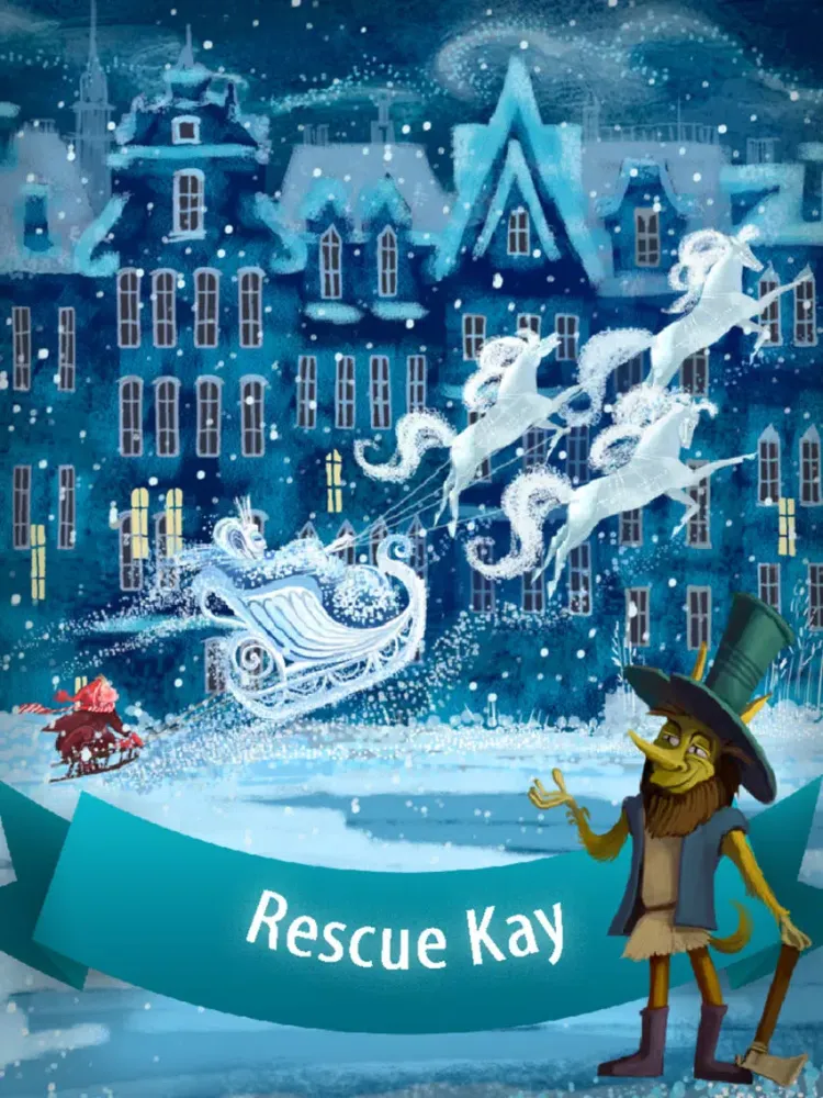 صور The Snow Queen by Hans Christian Andersen. iPad 