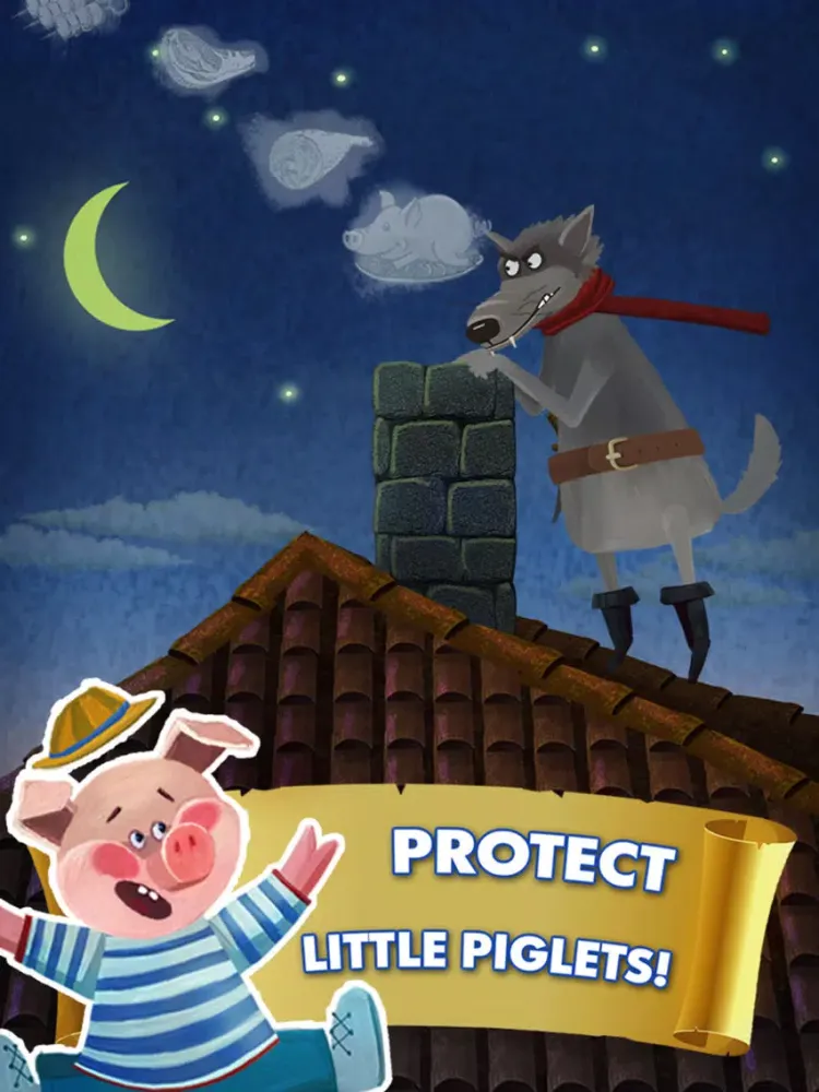 Three Little Pigs and Big Bad Wolf Full iPad Screenshots