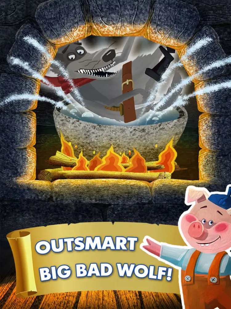 Three Little Pigs and Big Bad Wolf Full iPad Screenshots