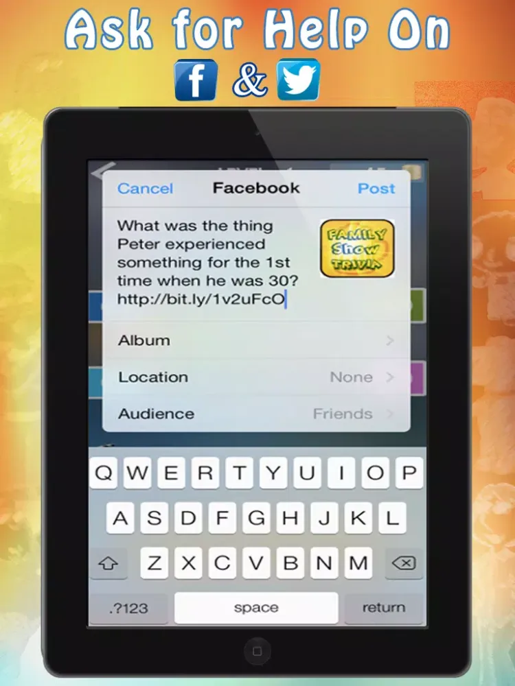 Family Show Fans Trivia – TV Guy Answers Quiz iPad  स्क्रीनशॉट