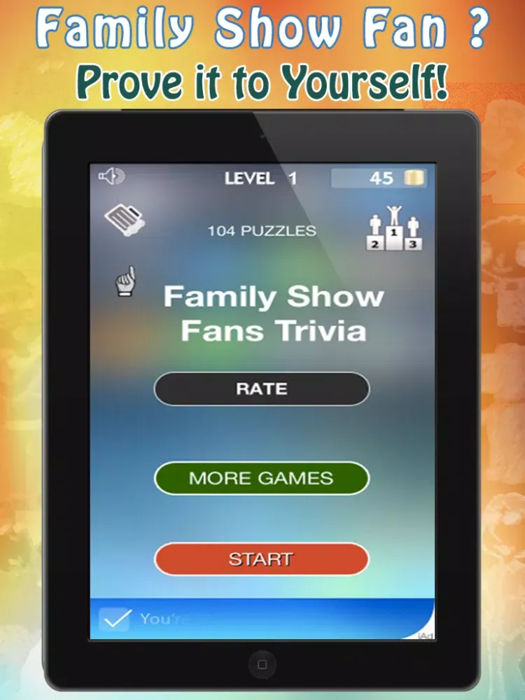Family Show Fans Trivia – TV Guy Answers Quiz iPad  स्क्रीनशॉट