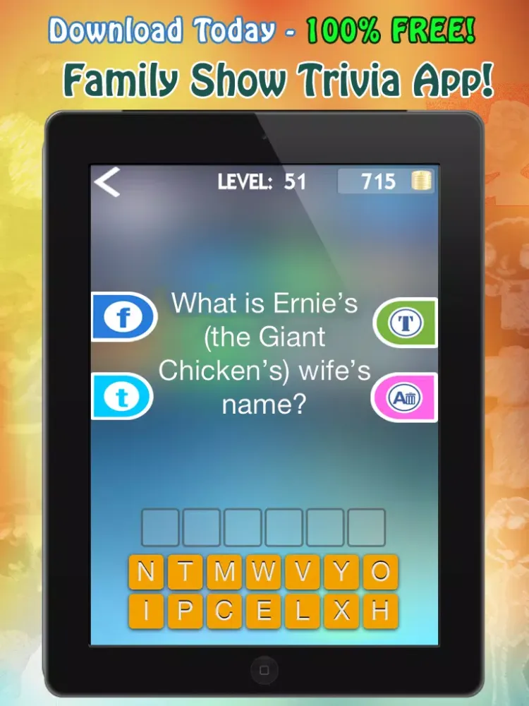 Family Show Fans Trivia – TV Guy Answers Quiz iPad  स्क्रीनशॉट