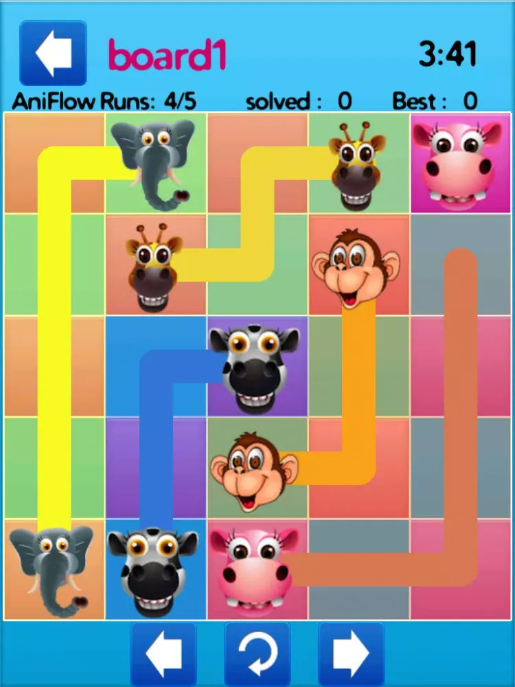 Animal Pair Connect: Match Puzzle Free Fun Game To Connect Two Animal Pairs without crossing two lines iPad  سکرین شاٹس