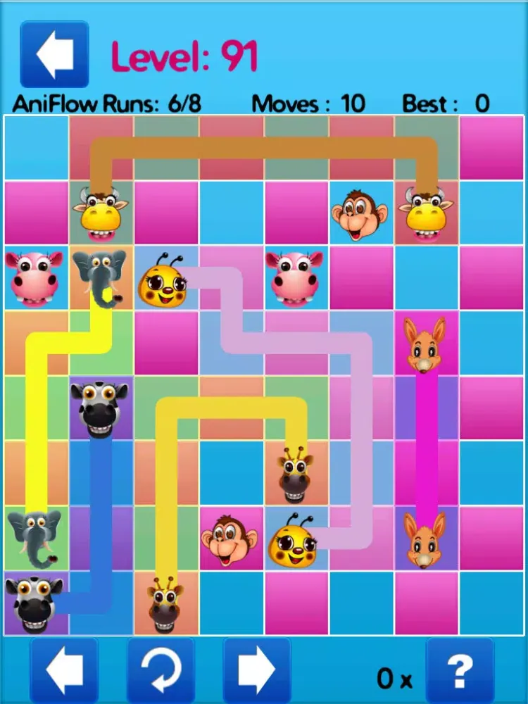 Animal Pair Connect: Match Puzzle Free Fun Game To Connect Two Animal Pairs without crossing two lines iPad  سکرین شاٹس