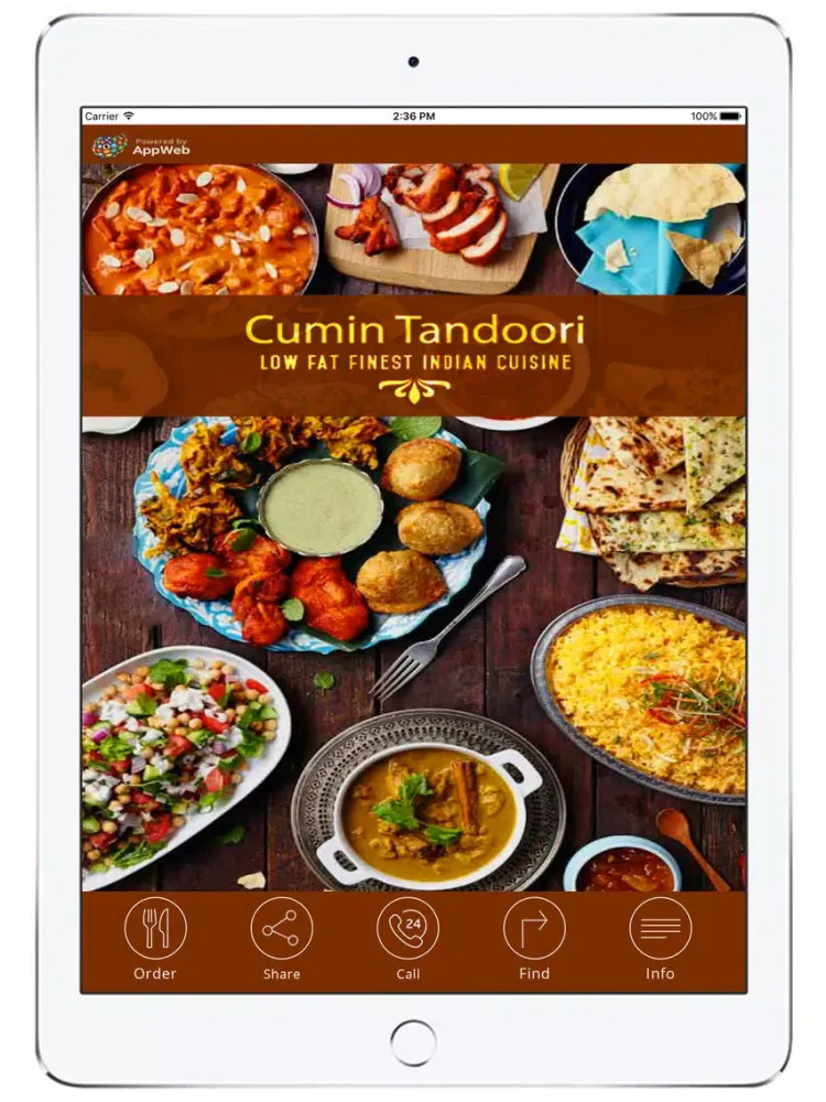 Capturas de pantalla de Cumin Tandoori iPad 