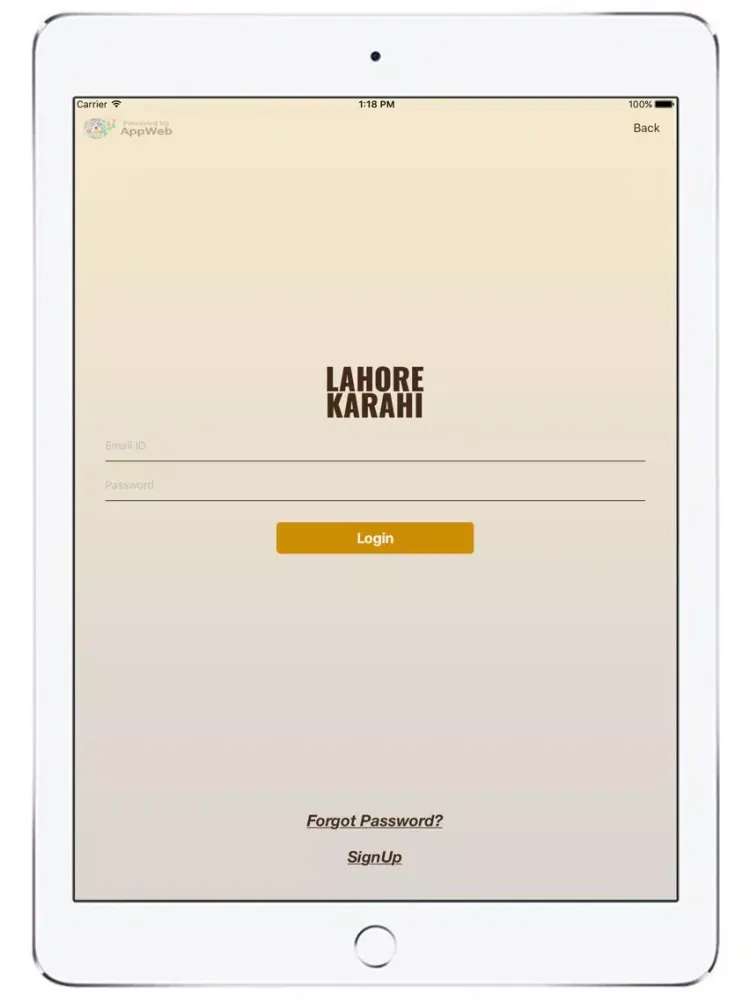 Lahore Karahi - LKA iPad  スクリーンショット
