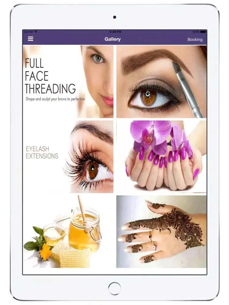 ภาพหน้าจอของ Siema Nail and Beauty iPad 