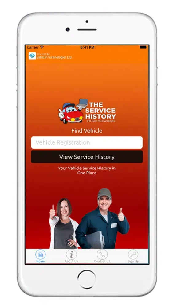 Tangkapan skrin The Service History