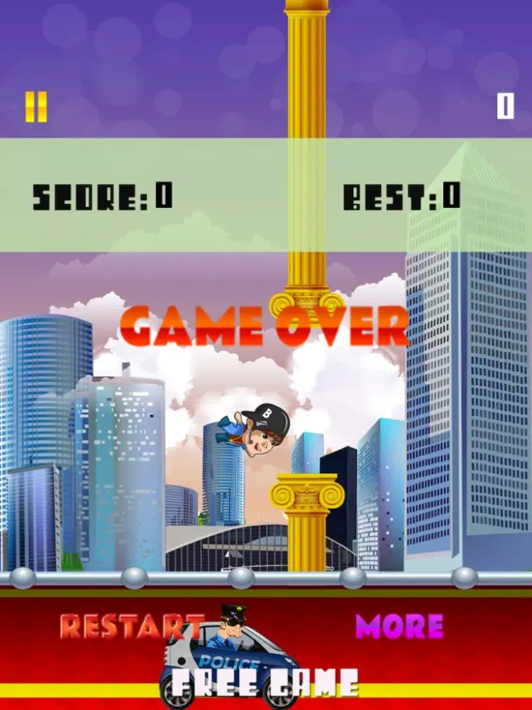Flying Biber - Escape the Cops iPad 应用截图