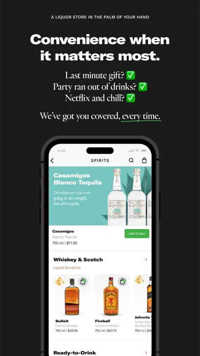 Saucey: Alcohol Delivery Screenshots
