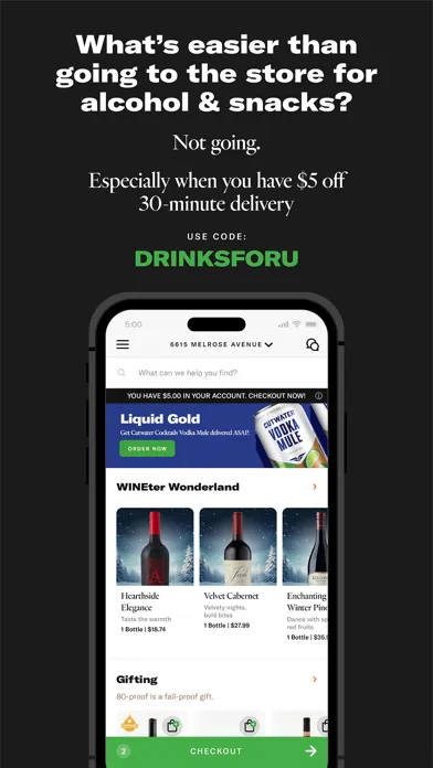 Saucey: Alcohol Delivery Screenshots