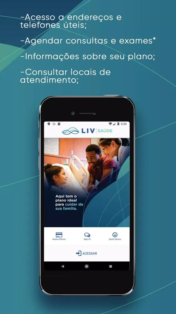 Captures d'écran de LIV Saúde