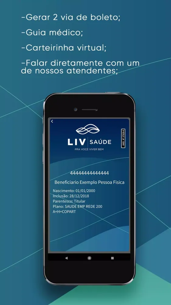 Captures d'écran de LIV Saúde