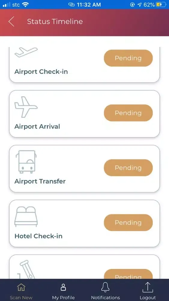 Capturas de tela do Quarantine Tracker & Validator