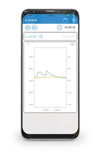 Si-HVACR Measurement MobileApp Screenshots