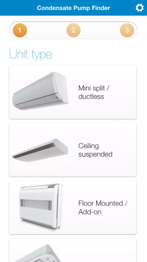 Condensate Pump Finder Screenshots