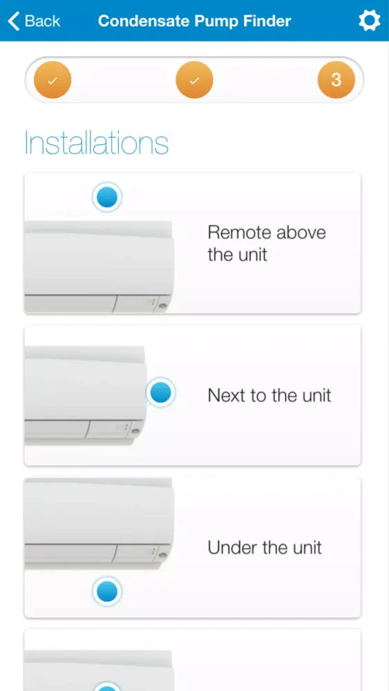 Condensate Pump Finder Screenshots