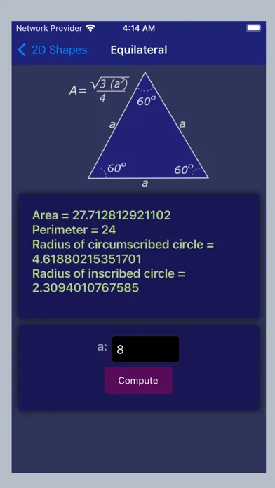 Capturas de tela do Area and Volume Calc lite