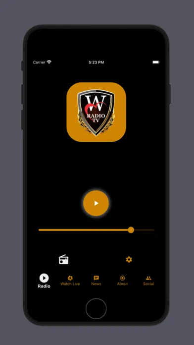 Capturas de tela do WiseHeart Radio & TV