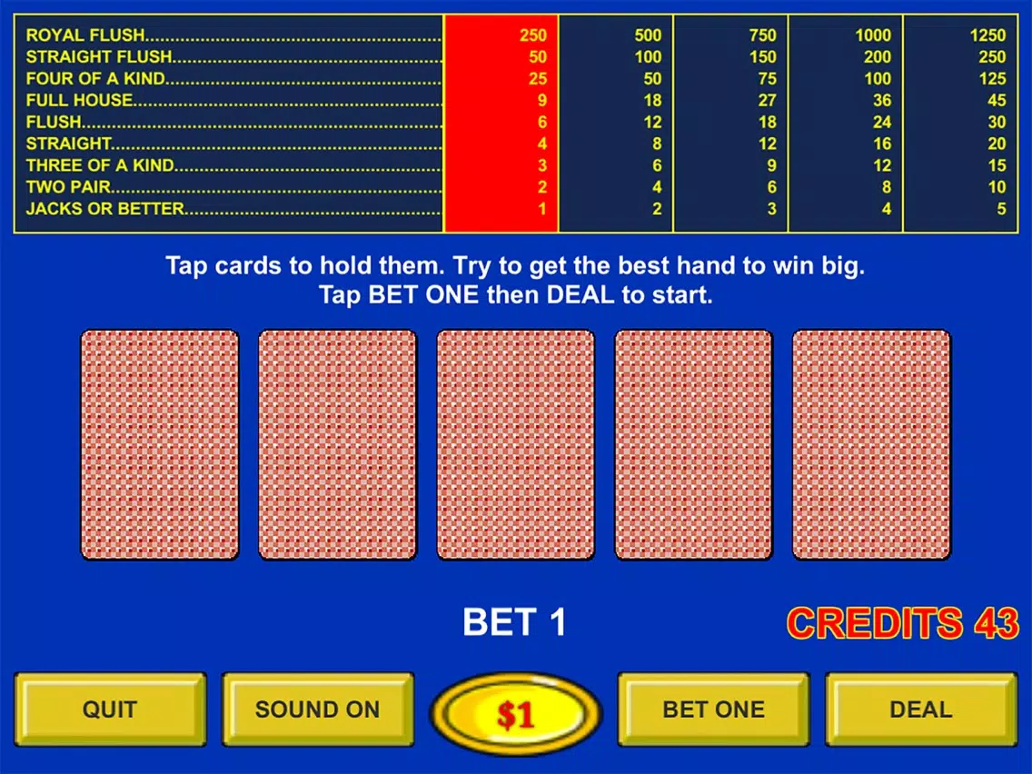 Jacks Or Better - Casino iPad 应用截图