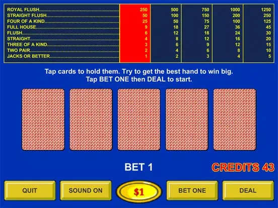 Jacks or Better - Casino iPad  スクリーンショット