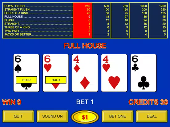 Jacks or Better - Casino iPad 应用截图