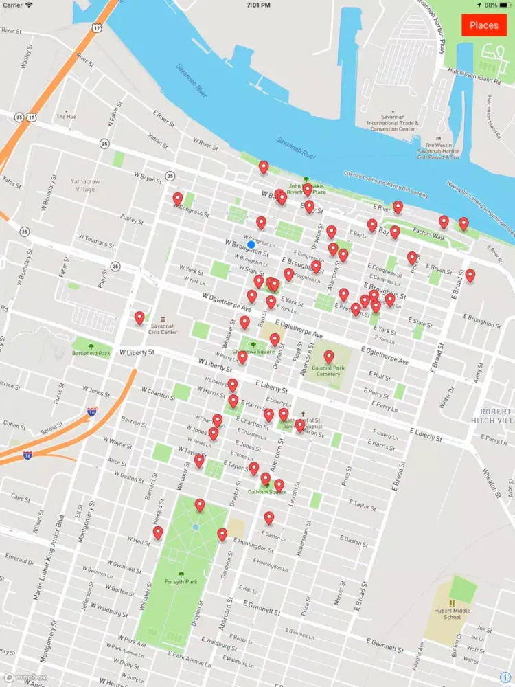 Savannah Ghost Map iPad 应用截图