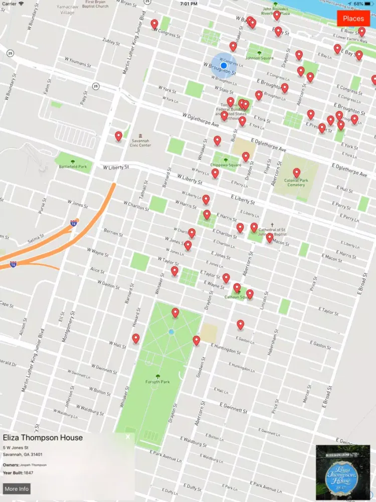 Savannah Ghost Map iPad 应用截图