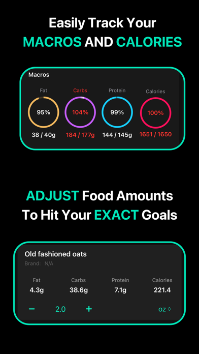 Tangkapan skrin Diet Dashboard: Calorie Logger
