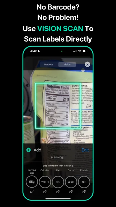 ภาพหน้าจอของ Diet Dashboard: Calorie Logger