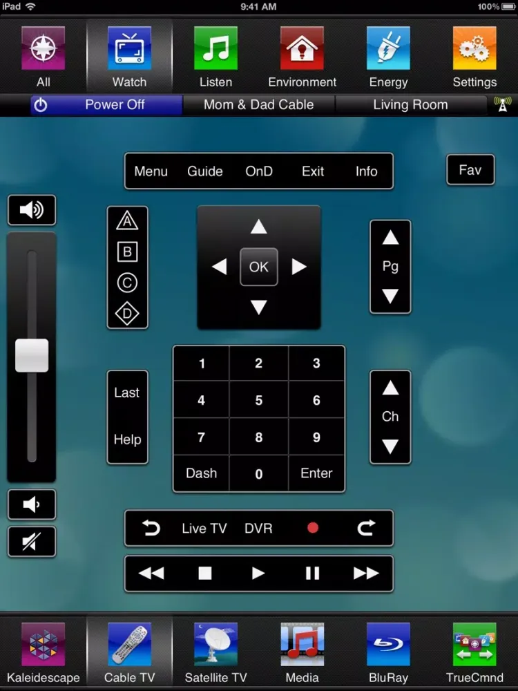 Savant TrueControl iPad  Screenshots