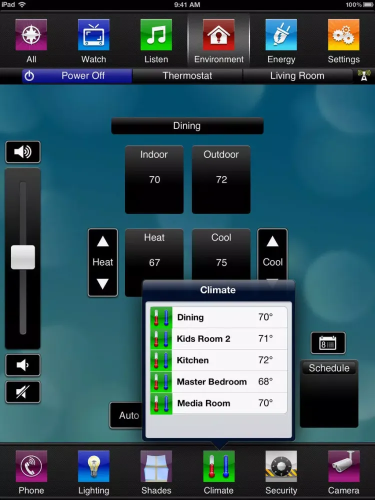 Savant TrueControl iPad  Screenshots