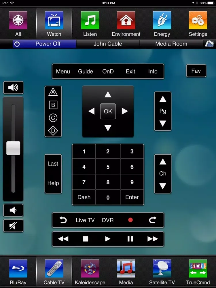 Savant TrueControl II iPad  Ekran Görüntüleri