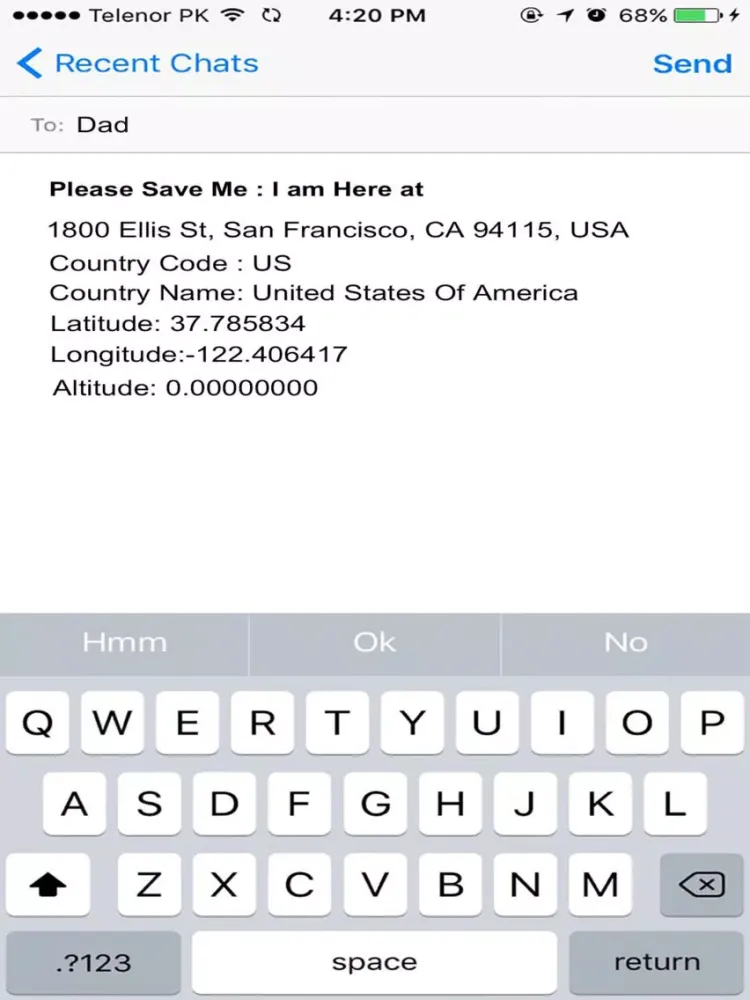Tangkapan layar Save Me ! Find My Location iPad 